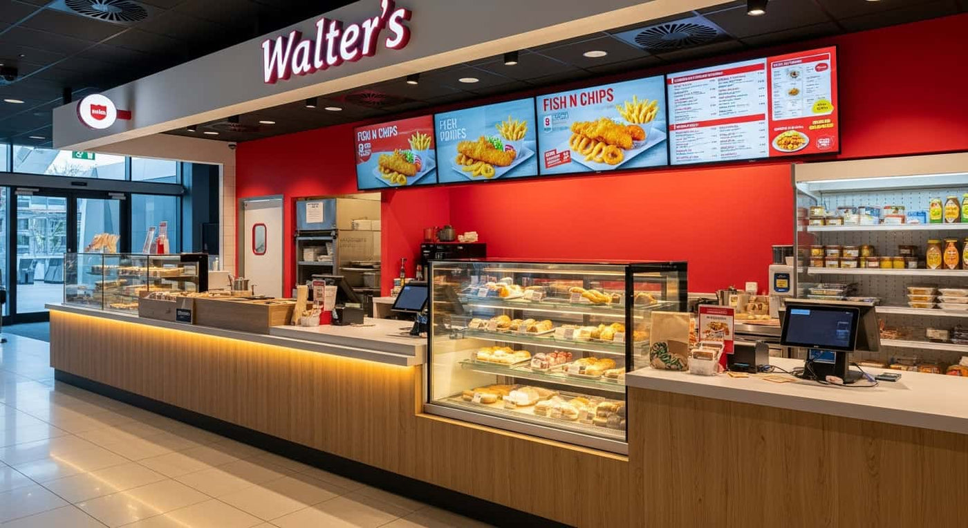 Digital menu boards for restaurants and takeaways UK