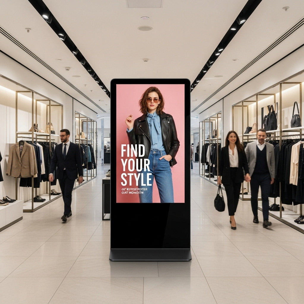 65" 4K Android Freestanding Digital Poster | Commercial Totem| Free Bespoke Design