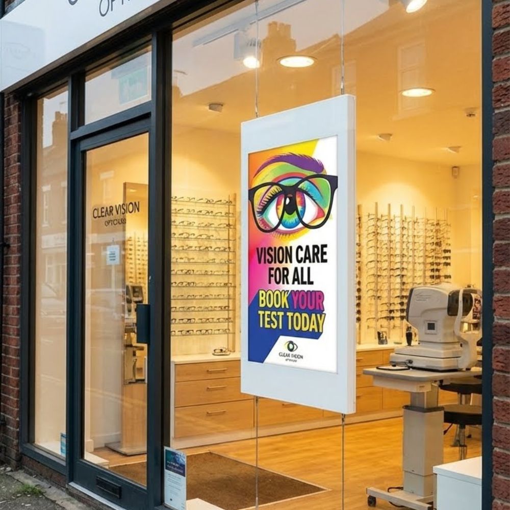 Free Design Animated Bespoke Hanging Double-Sided Window Displays