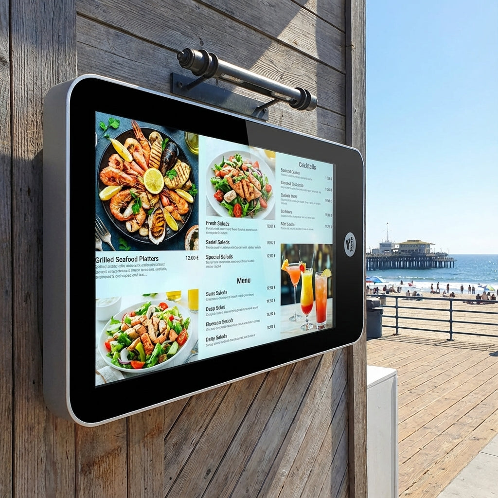 High-Brightness Outdoor PCAP Wall-Mounted Touch Screen