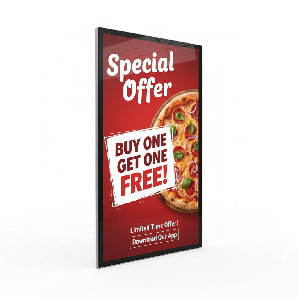 Free Design Animated Bespoke Digital Menu Board Advertising Displays