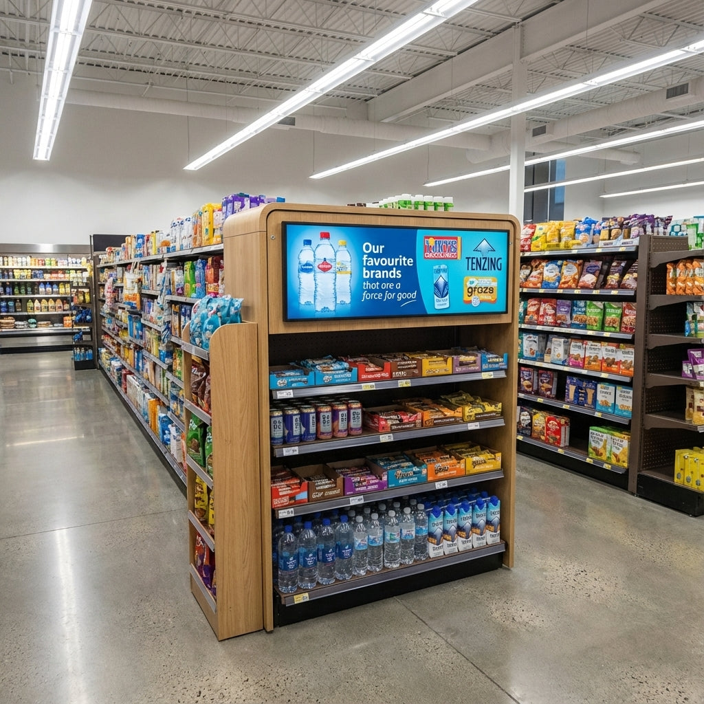 Ultra-Wide Stretched Bar Displays | 28" & 37" Retail Banner Screens | Free Bespoke Design