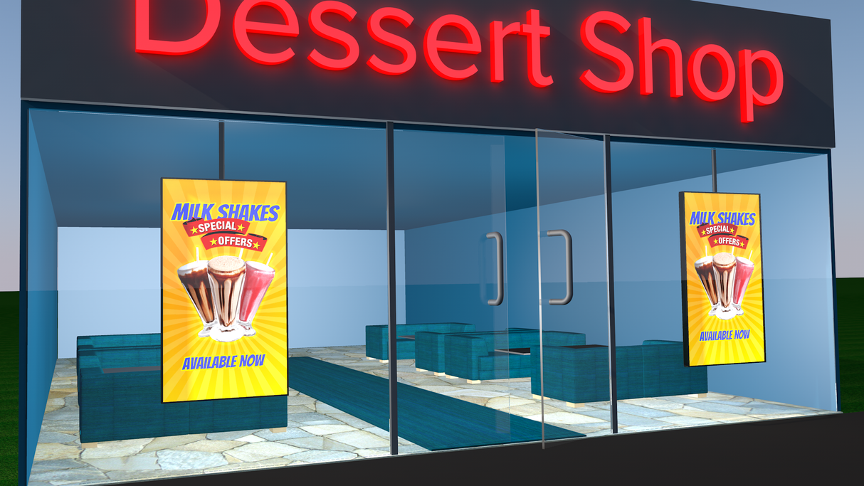 Window Advertising Display | Ultra High Brightness Monitor (Supreme)