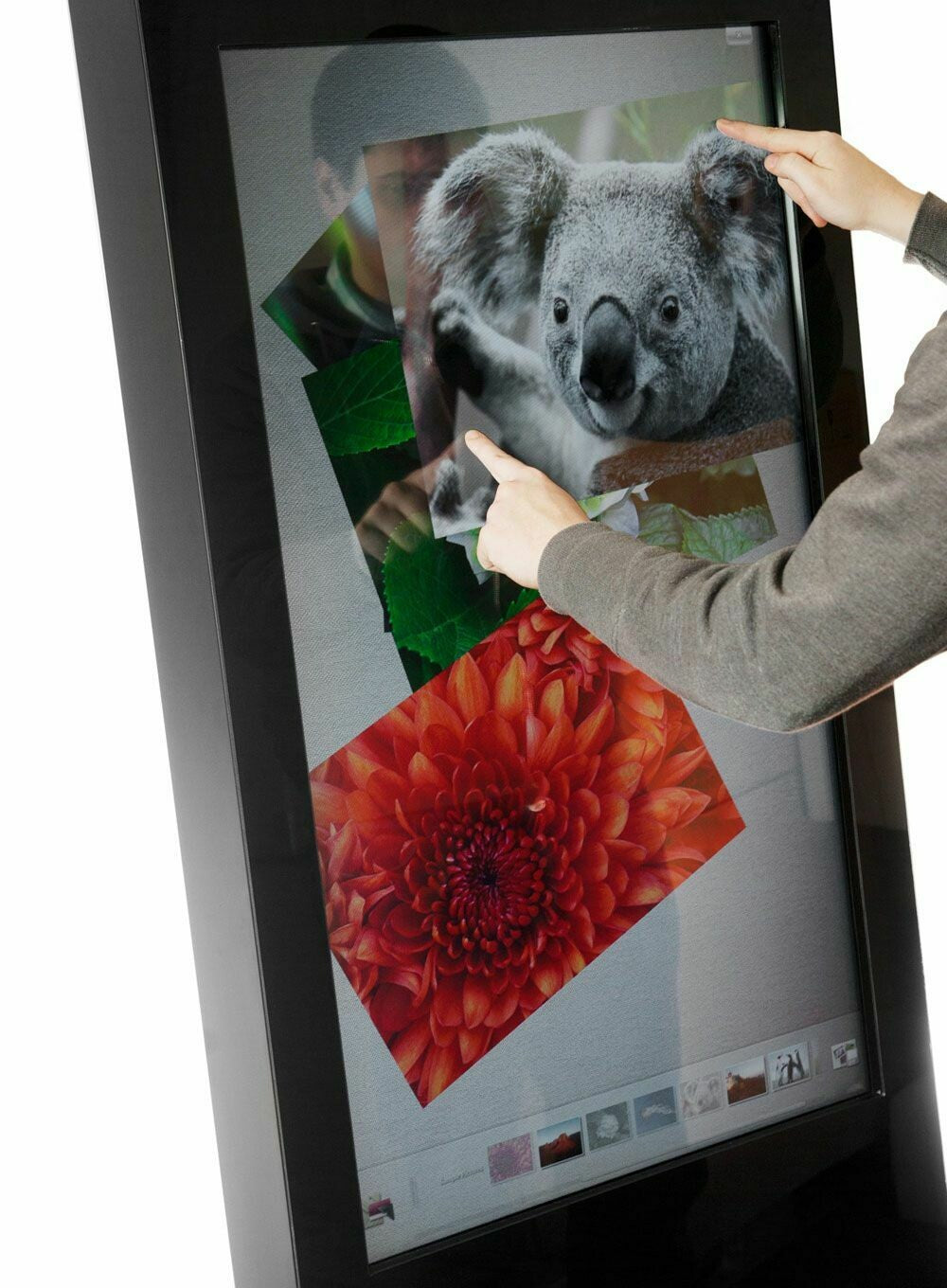 Infrared Freestanding Digital Advertising Poster Touch Screen