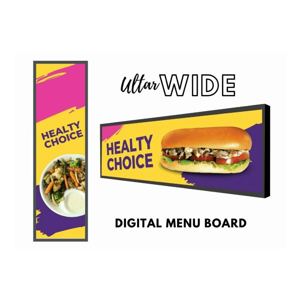 Ultra-Wide Digital Menu Board | Stretched Display
