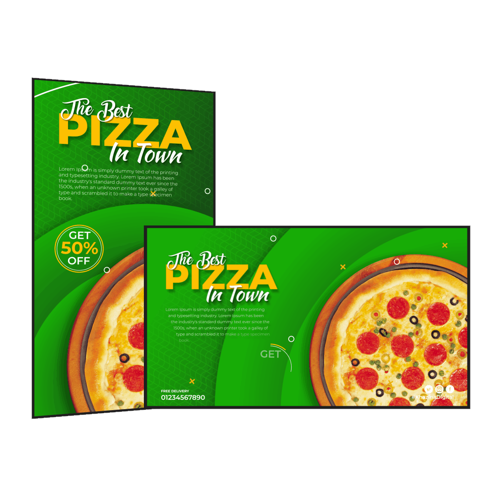 Digital Menu Board | Commercial Grade | (Premium)