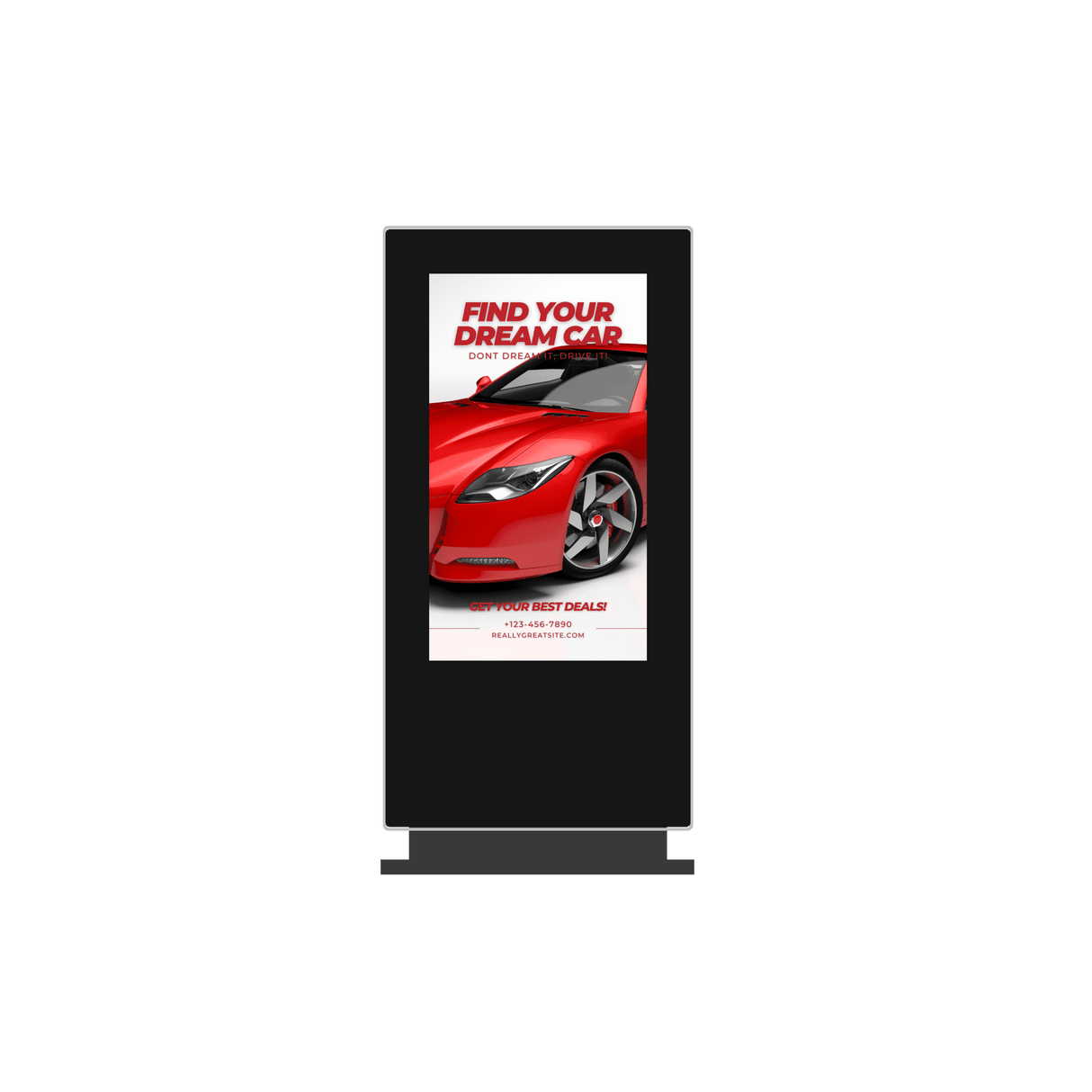 Freestanding Outdoor Advertising Screen | Digital Poster | Totem
