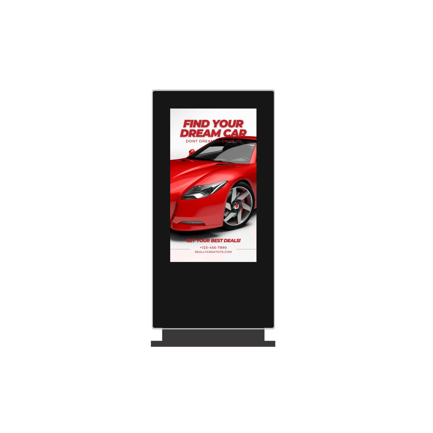 Freestanding Outdoor Advertising Screen | Digital Poster | Totem