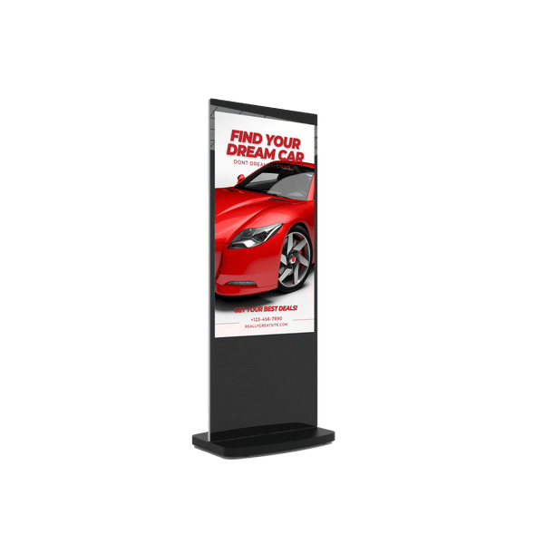 New Slimline Freestanding Advertising Display | Digital Poster | Totem