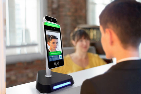 COVID-19 Digital SIgnage Solutions | Facial Recognition Thermometer-Khazina Digital Signage