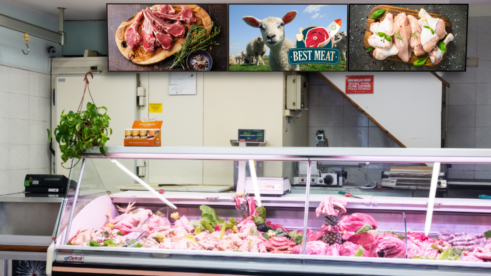 Best Digital Signage Products for Butchers or Meat Shops-Khazina Digital Signage