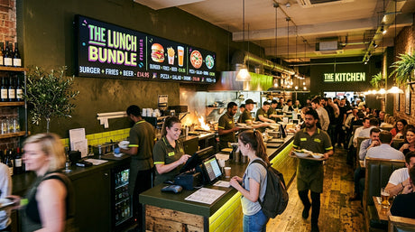 Use Your Indoor Advertising Screen to Sell More Daily | UK | KhazinaDigital