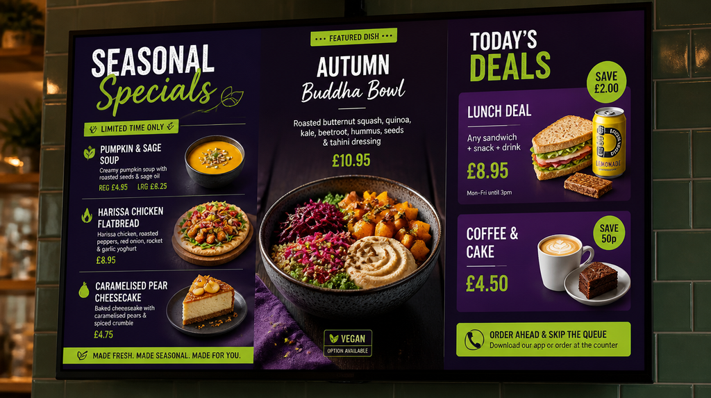What Should You Actually Show on Your Digital Menu Board? The Content Strategy Guide for UK Food Businesses