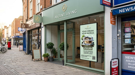 Digital Window Display for Estate Agents UK — Show More Properties, Win More Instructions