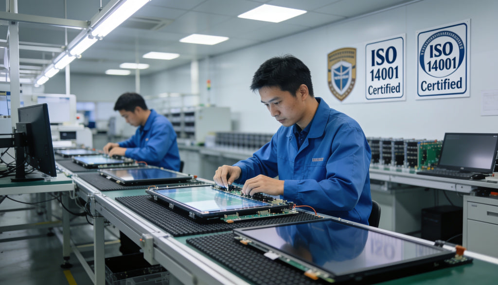 ISO 14001 Commercial Screens: Why Manufacturing Standards Matter When You Buy Digital Signage
