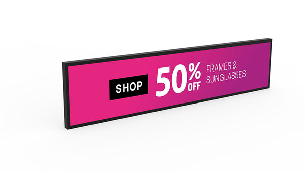 Ultra-Wide Stretched Bar Display