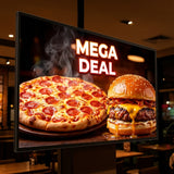 4K Digital Menu Board | Free Design Animated Bespoke | 43" & 55" Commercial Display with Yodeck