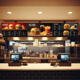 4K Digital Menu Board | Free Design Animated Bespoke | 43" & 55" Commercial Display with Yodeck