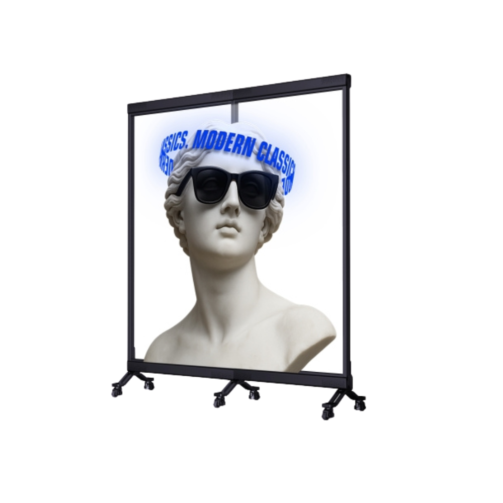 Indoor Transparent DV-LED Freestanding Totems