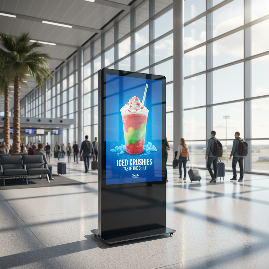65" 4K Android Freestanding Digital Poster | Commercial Totem| Free Bespoke Design