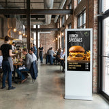 Android Freestanding Digital Posters | 50" & 55" Digital Totems | Free Bespoke Design