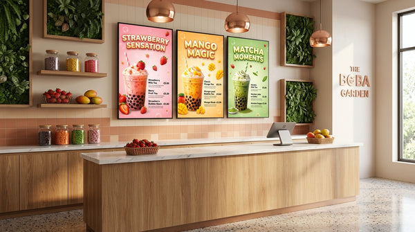 Digital Menu Board for MilkShake Cafe