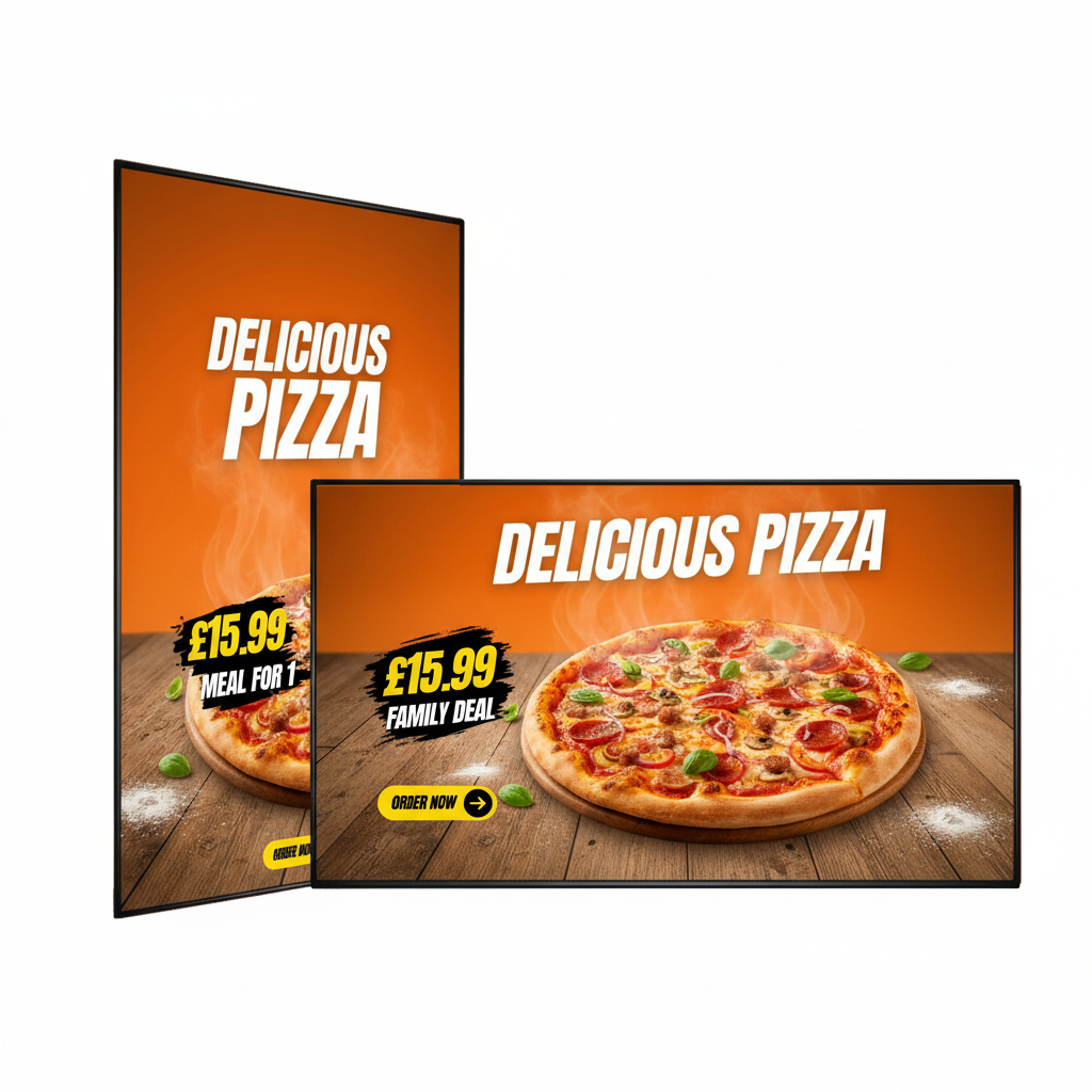 Include Free Animated Design - Digital Menu Board Supreme