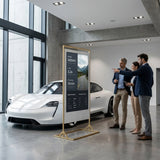Superslim Freestanding Double-Sided Digital Posters | Digital Totem  | Free Bespoke Design