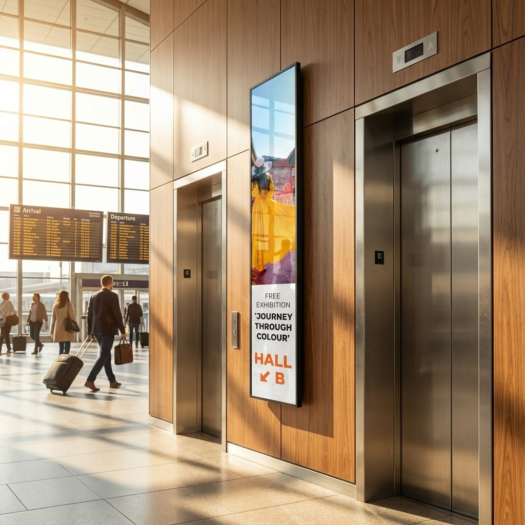 58:9 Ultra-Wide 4K Stretched Bar Monitor | 76" Digital Banner | Free Bespoke Design