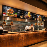 Free Design Animated Bespoke Ultra-Wide Digital Menu Board Displays