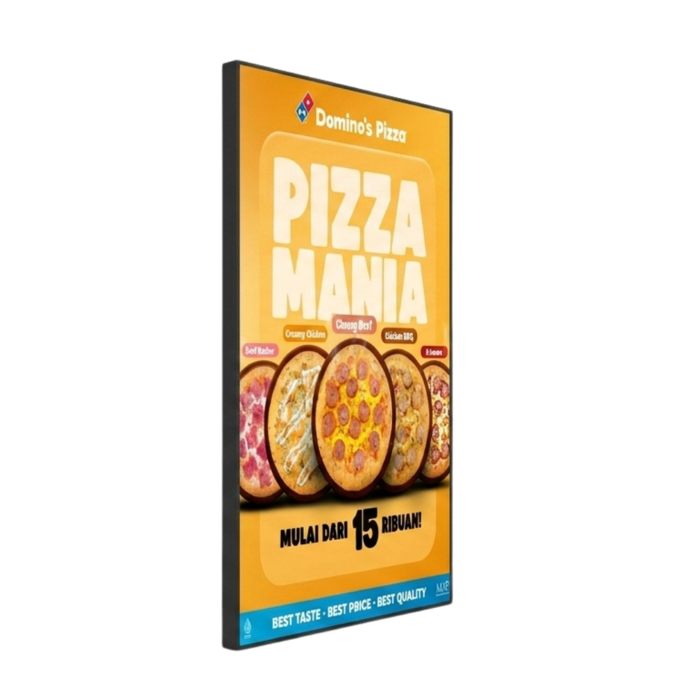43 inch 800cd commercial digital window display screen KhazinaWindow Live 800