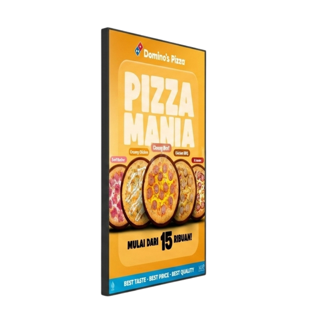 43 inch 800cd commercial digital window display screen KhazinaWindow Live 800