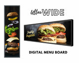 Ultra-Wide Digital Menu Board | Stretched Display