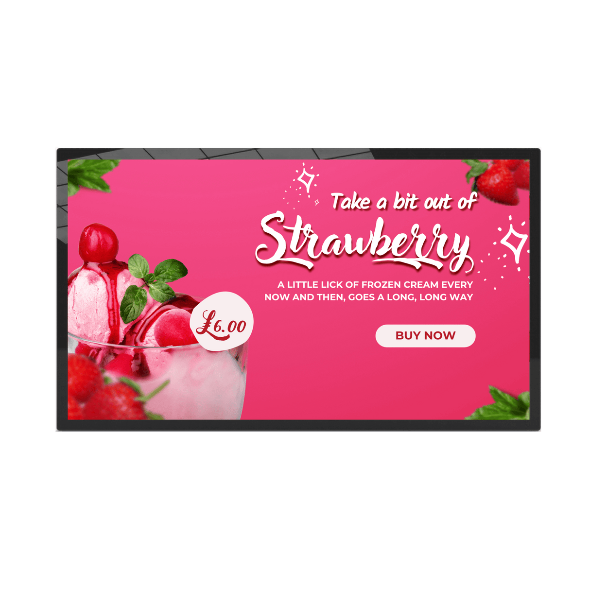 Tablet Look Digital Menu Board - Elegant and High-Impact Digital Signage Solutions