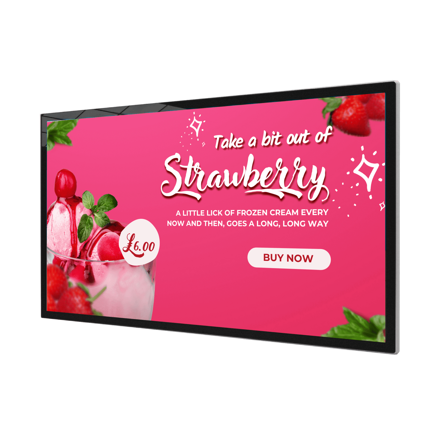 Tablet Look Digital Menu Board - Elegant and High-Impact Digital Signage Solutions