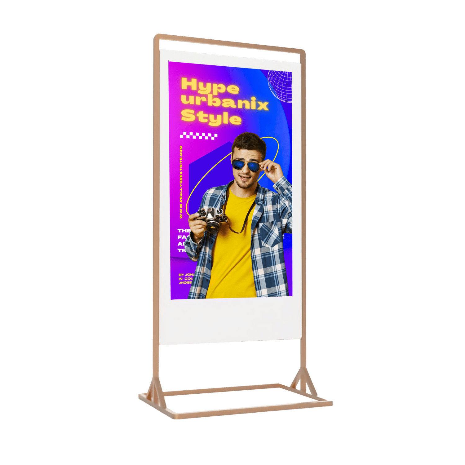Superslim Freestanding Double-Sided Digital Posters | Digital Totem