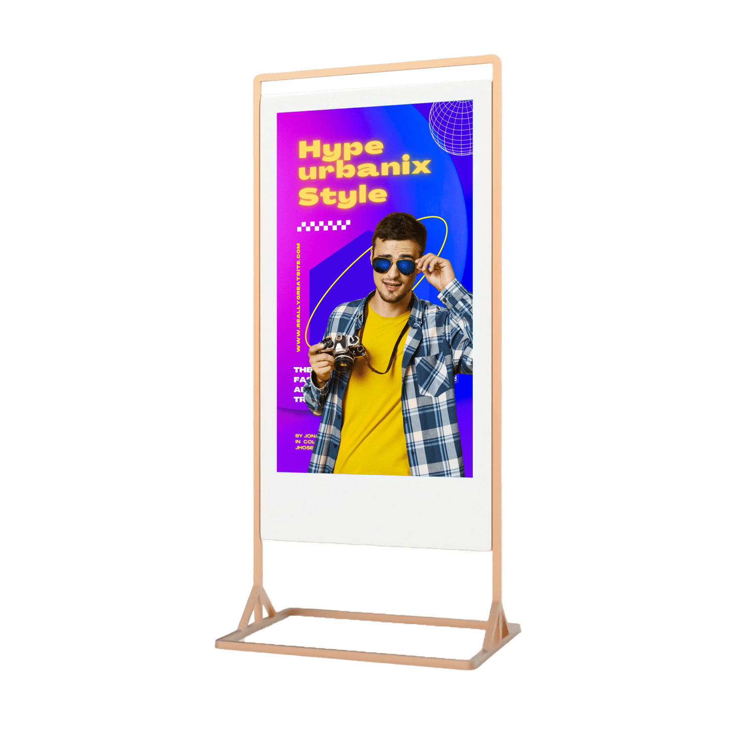 Superslim Freestanding Double-Sided Digital Posters | Digital Totem