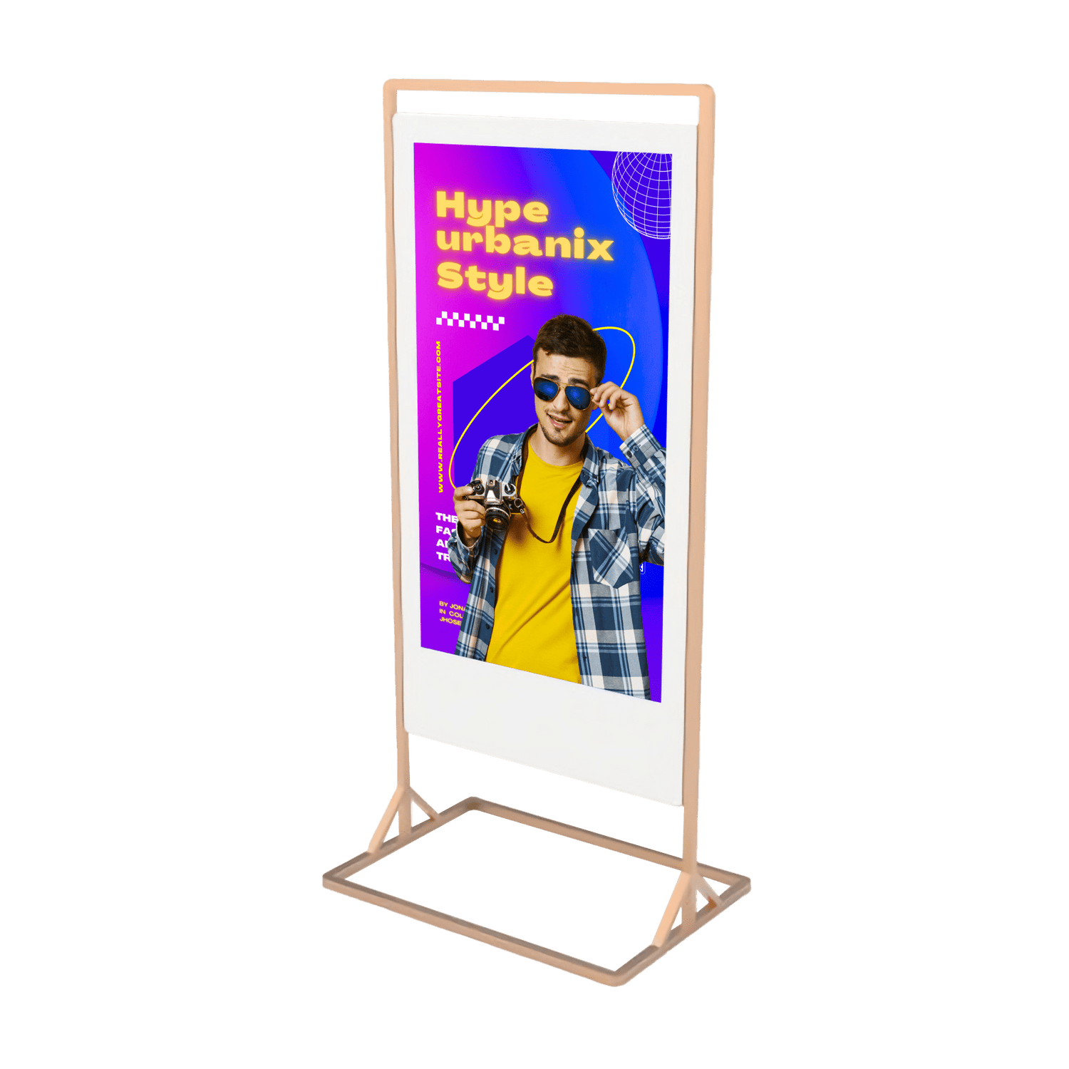 Superslim Freestanding Double-Sided Digital Posters | Digital Totem