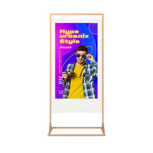 Superslim Freestanding Double-Sided Digital Posters | Digital Totem