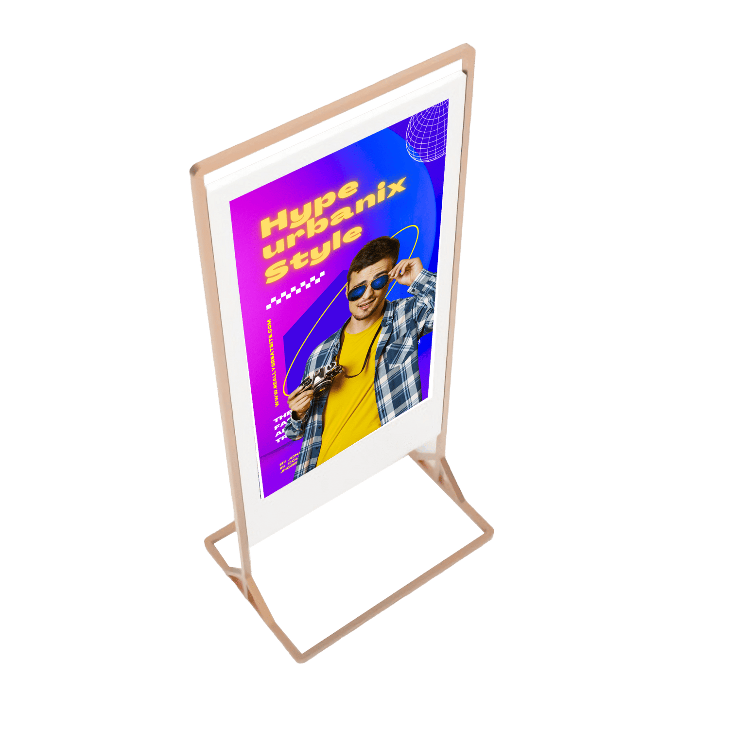 Superslim Freestanding Double-Sided Digital Posters | Digital Totem