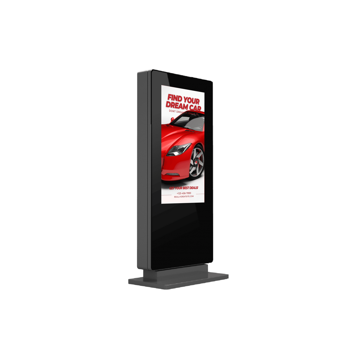 Freestanding Outdoor Advertising Screen | Digital Poster | Totem
