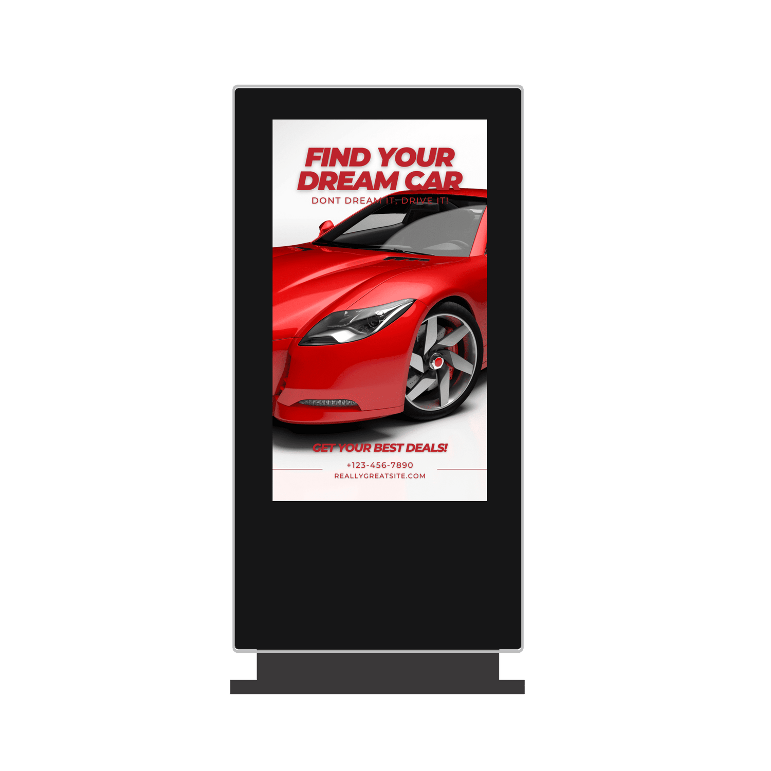 Freestanding Outdoor Advertising Screen | Digital Poster | Totem