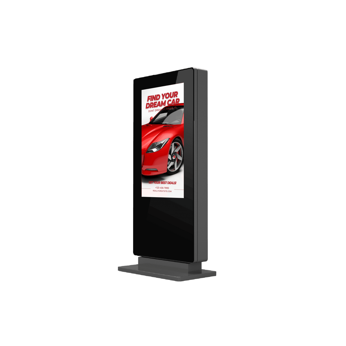 Freestanding Outdoor Advertising Screen | Digital Poster | Totem