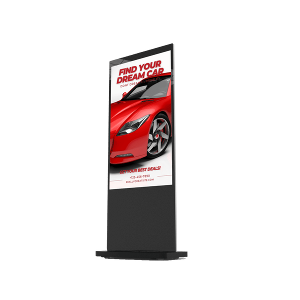 New Slimline Freestanding Advertising Display | Digital Poster | Totem